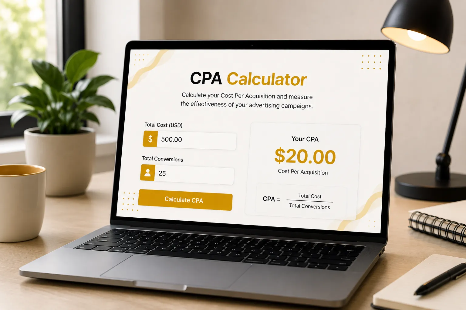 Cost Per Acquisition (CPA) Calculator Formula
