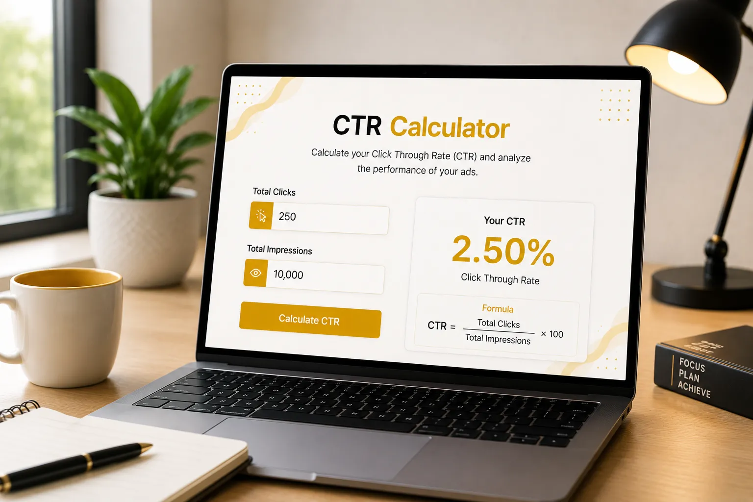Click-Through Rate (CTR) Calculator Formula