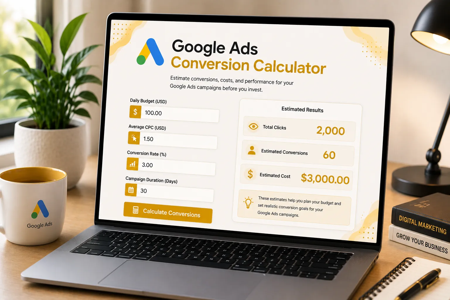 Google Ads Calculators Formula Image
