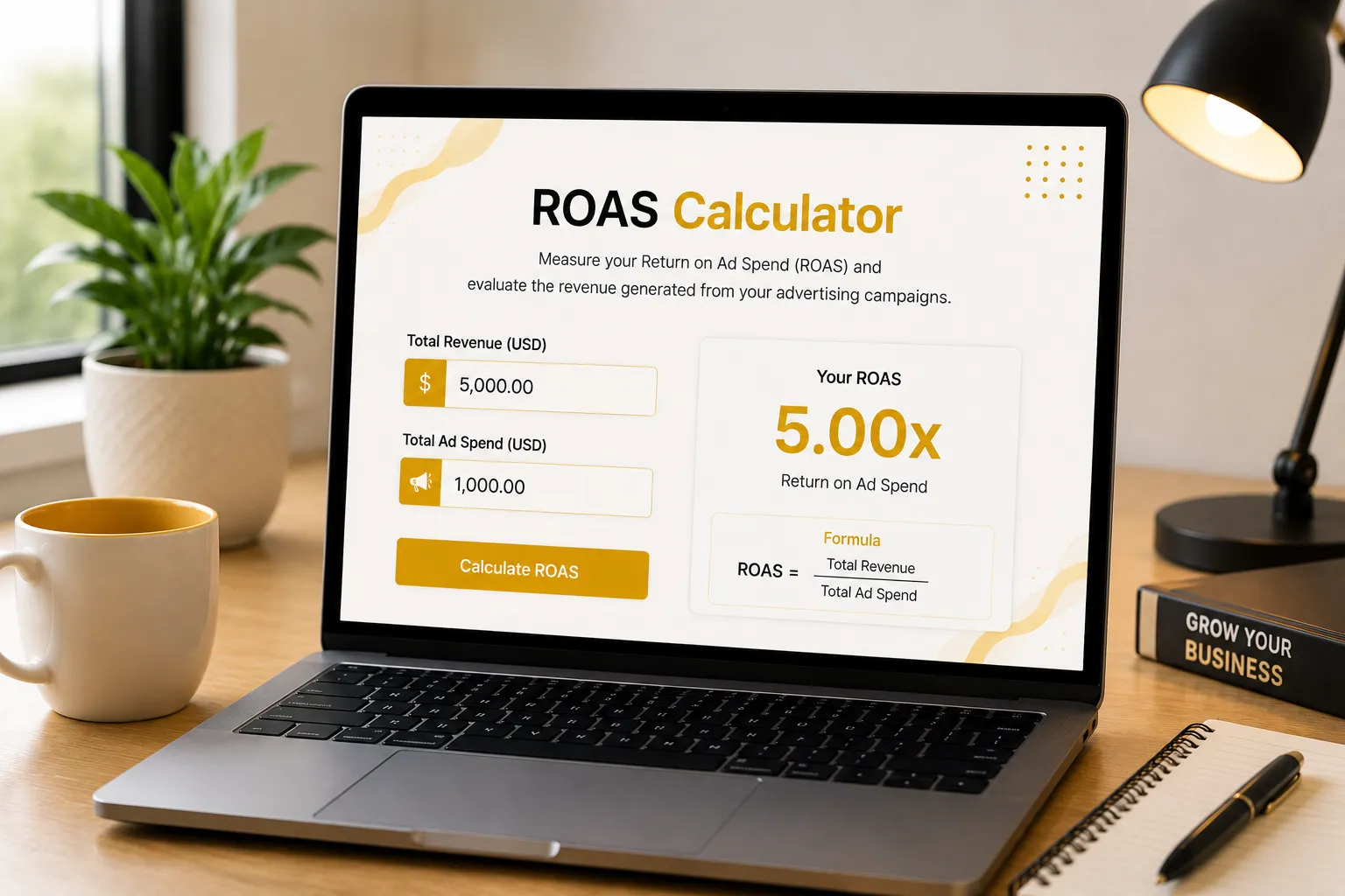 Return on Ad Spend (ROAS) Calculator Formula