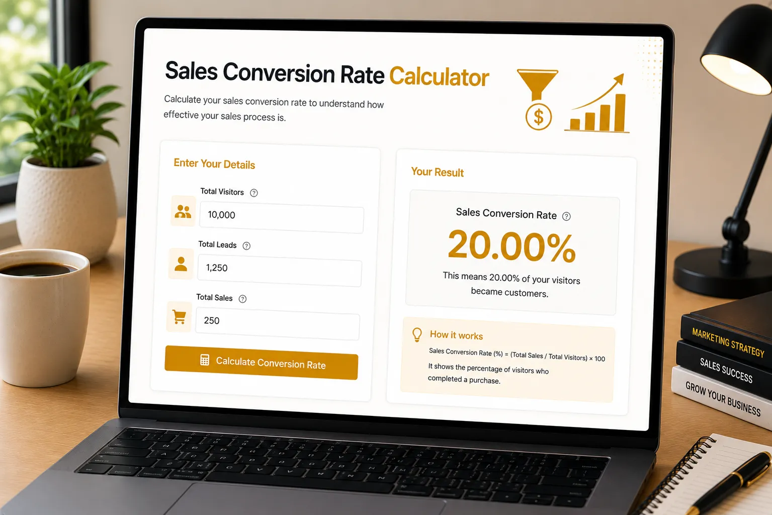 Sales Conversion Rate Formula Image