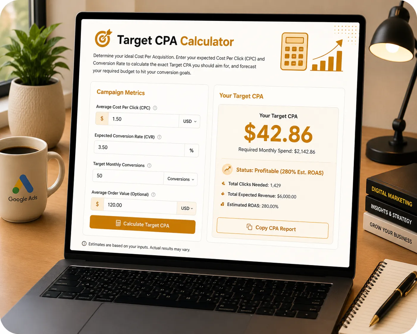 Target CPA Formula Image